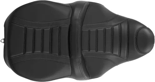 Vista 5 de Asiento de pasajero para Harley 2009-2023 Touring Road King Street Glide Road Glide Electra Glide Tri Glide Ultra Classic Negro/Negro