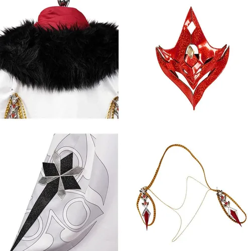 Vista 7 de Weixu Cosplay Costume for Men Cloak Outfit Halloween Carnival Suit