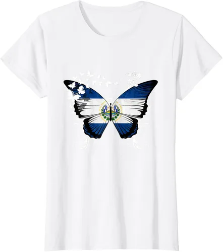 Vista 22 de Camiseta con diseño de bandera de El Salvador