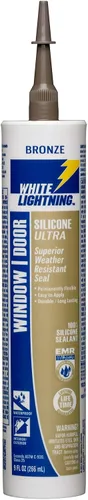 Vista 3 de White Lightning W31104510 Sellador de silicona para ventanas y puertas, aluminio, 10 onzas líquidas