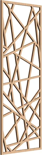 Vista 110 de Conway Paneles de pared decorativos de madera con calado, 9 3/8 pulgadas de ancho x 24 3/8 pulgadas de alto x 1/4 de alto, aliso