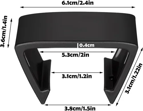 Vista 2 de Blulu 16 Piezas Clips para Muebles de Patio Clips para Muebles de Exterior Clips de Sofá 2.4 P x 1.4 A x 1.22 Al pulgadas Abrazaderas de Ratán