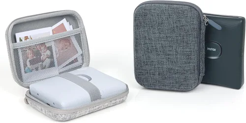 Vista 3 de MUZIRI KINOKOO Funda rígida de EVA compatible con Fuji Instax Mini EVO Camera Mini Link/Link 2/Link SQ Smartphone Photo Printer Bag con correa