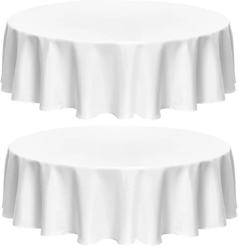 Vista 20 de Fitable - Mantel cuadrado de lino sintético resistente a las arrugas, tela neutral, para mesa de interior o exterior, para cocina o comedor