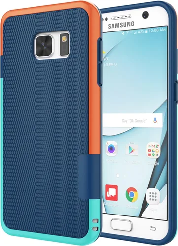 Vista 13 de Jeylly Funda para Galaxy S7, [3 colores] Slim Hybrid Impact Rugged Soft TPU Negro