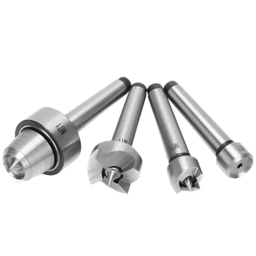 Vista 7 de 4pcs MT1 Torno de madera Live Center Drive Spur Cup Herramientas de torneado para carpintería con caja de madera (MT1)