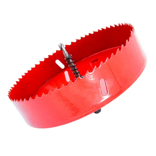 Vista 39 de Broca bimetálica para taladro, cortador de orificios HSS con eje para madera y metal