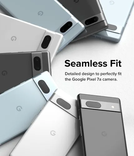 Vista 5 de Ringke Cristal de cámara [protección multicapa/paquete de 3] compatible con protector de lente de cámara Google Pixel 7a, cubierta de vidrio