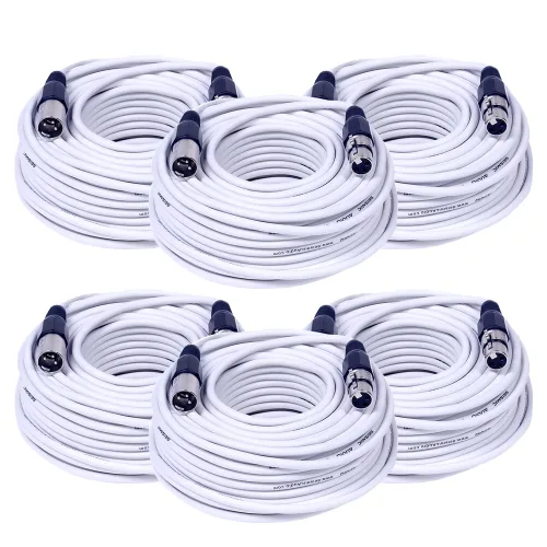 Vista 15 de SEISMIC AUDIO - SAXLX-2 - Paquete de 6 cables de conexión XLR macho a XLR hembra de 2 pies - Equilibrados - Cables de conexión de 2 pies