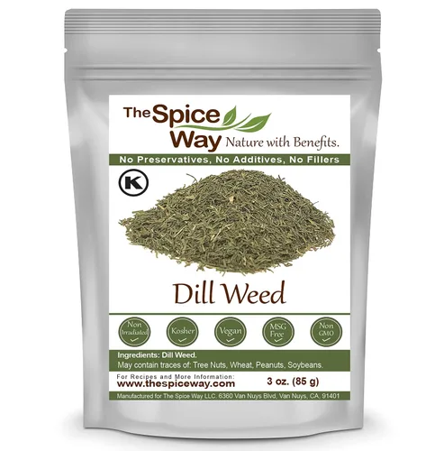 Vista 3 de The Spice Way Tomate en polvo de 8 onzas, hierba de eneldo 3 onzas y sal de apio 1 libra
