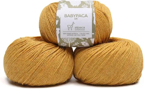 Vista 54 de Juego de 6 madejas de 100% lana de alpaca bebé (10.58 oz) de peso DK, fabricadas en Perú, celestial suave y perfecto para tejer y hacer ganchillo