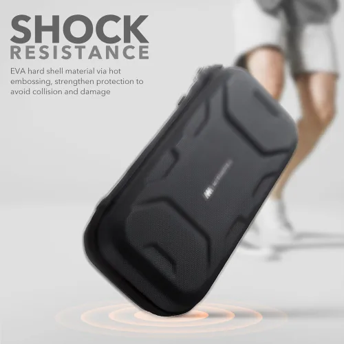 Vista 3 de Mumba Funda de transporte para Nintendo Switch OLEDSwitch, funda protectora de lujo para consola Nintendo Switch y accesorios (negro)