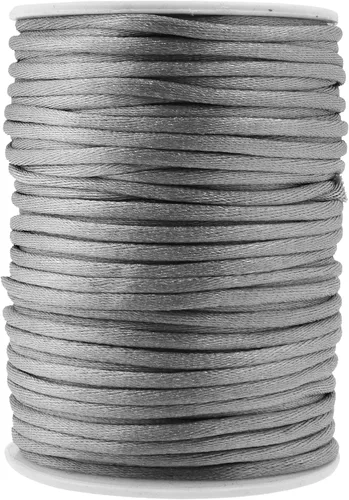 Vista 142 de Mandala Crafts Cordón de satén de cola de rattail de 0.02 in para nudos chinos de macramé