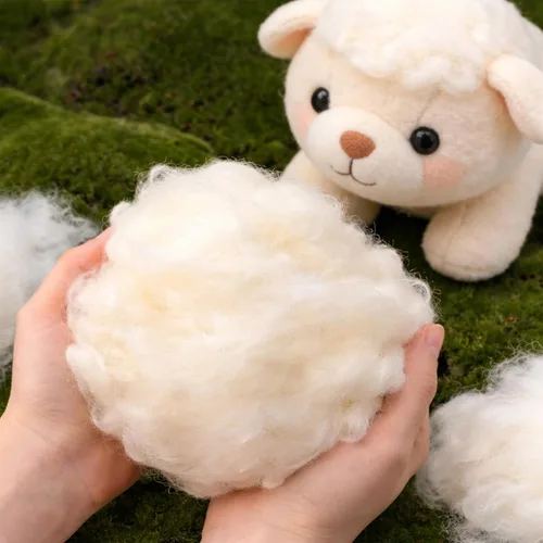 Vista 9 de Relleno de algodón para manualidades, relleno de algodón de 35.27 oz/2.2 libras para osos de peluche y animales de peluche, relleno de animales