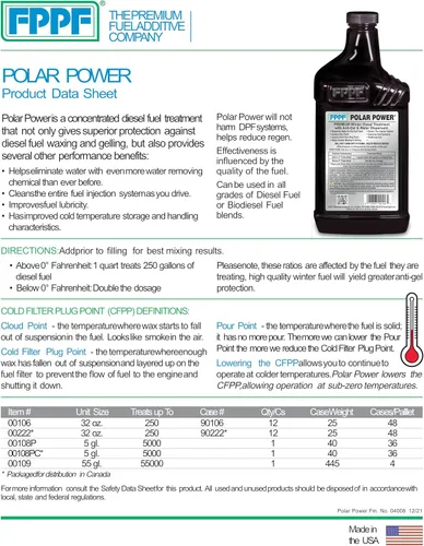 Vista 3 de Polar Power® 00106 Tratamiento de combustible diésel – 32 oz (paquete de 4)