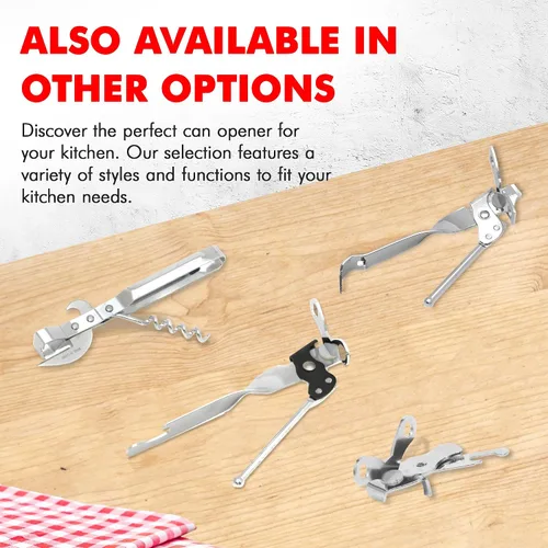 Vista 7 de Chef Craft Select - Abridor de latas 3 en 1, 6 pulgadas de longitud, acero inoxidable