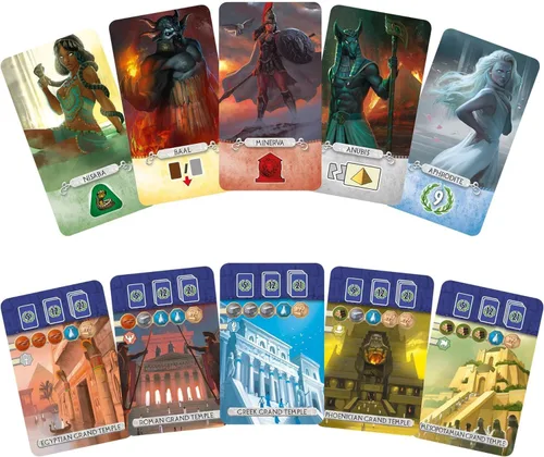 Vista 5 de 7 maravillas: juego de cartas de expansión del Duelo de panteón (2 jugadores)