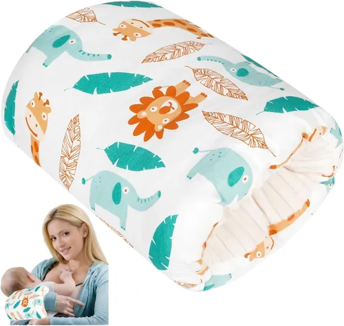 Vista 10 de Almohada de brazo de lactancia para lactancia materna y alimentación con Corrugación negra