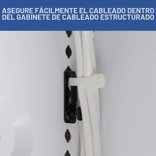 Vista 4 de Legrand - Clips de gestión de cables OnQ, sin herramientas para instalar la gestión de cables de pared, clips para cables soportan una fuerza