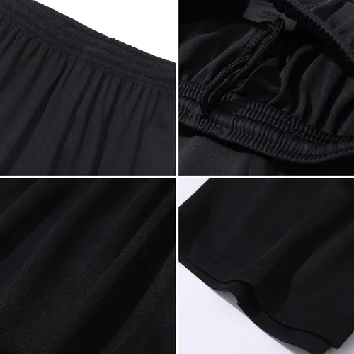 Vista 8 de LUCKYLUAN Conjunto de calcetines y pantalones cortos de fútbol para niños, uniforme deportivo de fútbol para niños y niñas