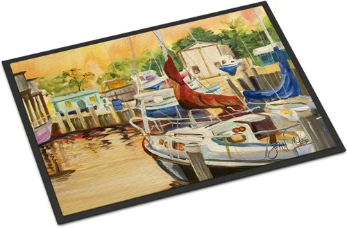 Vista 19 de Caroline's Treasures JMK1017JMAT - Tapete de caza de rana garza azul, 24 x 36 pulgadas, tapete para puerta delantera, interior y exterior