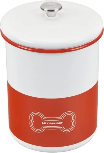 Vista 3 de Le Creuset Tarro esmaltado en acero con perilla de acero inoxidable, 4.25 cuartos de galón, naranja