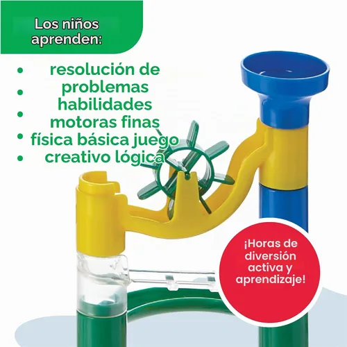 Vista 6 de MindWare Marble Run: juego de 123 piezas (103 piezas duraderas y 20 canicas) Juego de construcción STEM para niños
