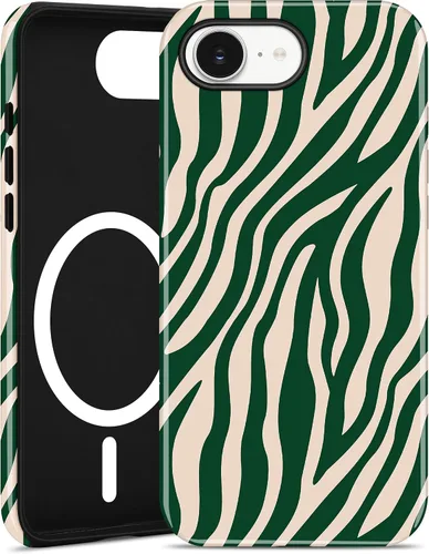 Vista 109 de Jusy Funda magnética Zebra para iPhone XR, color negro