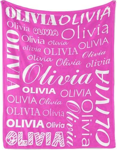 Vista 12 de Manta personalizada con nombre para niños y adultos, manta de franela personalizada con nombre