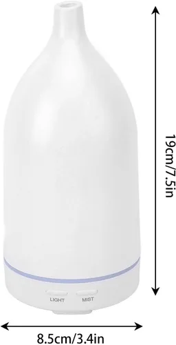 Vista 9 de Humidificador difusor de aceite esencial, difusor de aromaterapia de niebla grande de 3.7 fl oz con temporizador inteligente, silencioso
