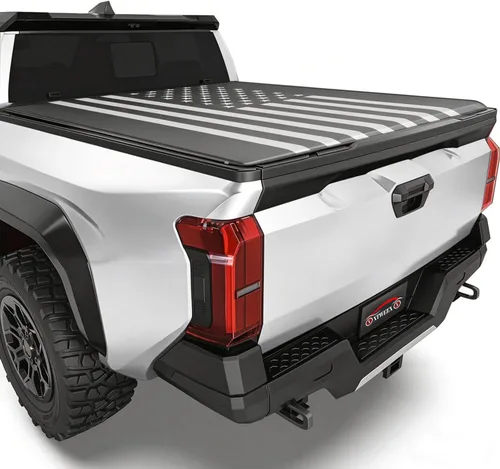 Vista 10 de Cubierta rígida de tres pliegues para Toyota Tacoma 2005-2015 con caja de 5 pies