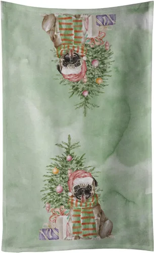 Vista 51 de Caroline's Treasures Toalla de cocina Christmas English Bulldog #2, 15 X 28, multicolor