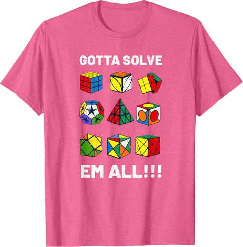 Vista 37 de Camiseta competitiva Puzzle Cube Gotta Solve Em All Speed Cubing