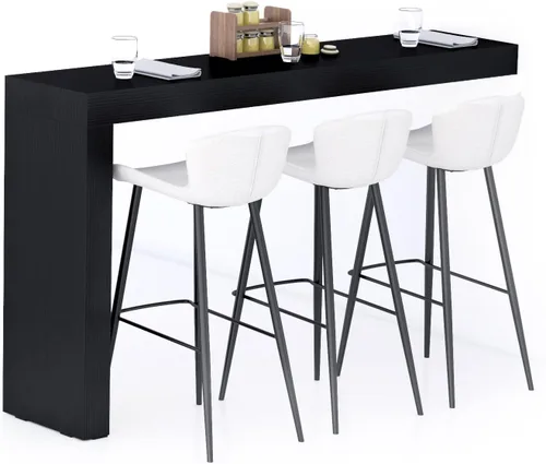 Vista 42 de Mobili Fiver Evolution - Mesa alta de bar de cocina fabricada en Italia Ahorra Espacio, Mesa de altura de mostrador montada en la pared para 1