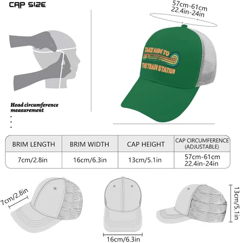 Vista 4 de devor Cap Take Him to The Train Station Dad Hats for Women Funny Cap Adjustable