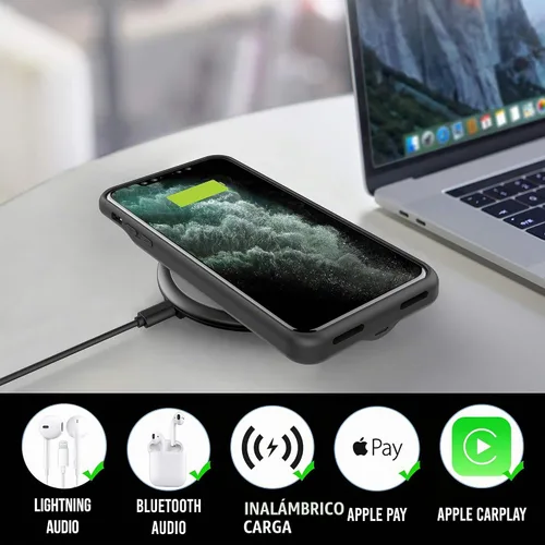 Vista 3 de Alpatronix Funda de batería para iPhone 14 Pro y iPhone 14 (6.1 pulgadas), funda protectora resistente y delgada de carga extendida portátil