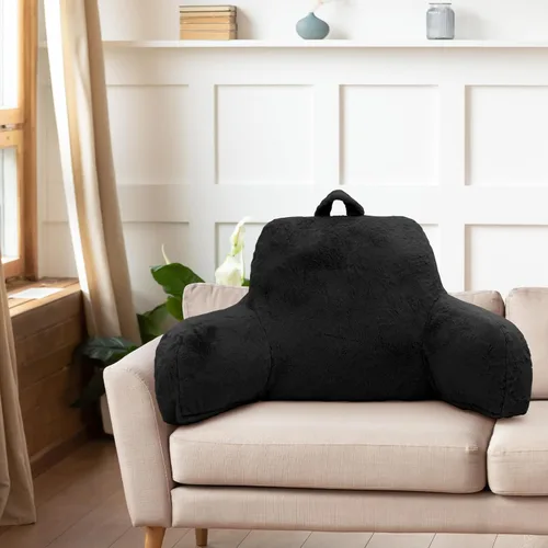 Vista 7 de Almohada de lectura para sentarse en la cama para adultos, almohada de lectura estándar con espuma viscoelástica, almohada de respaldo para cama