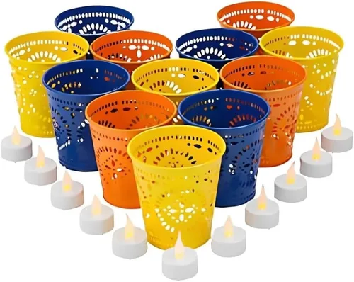 Vista 3 de Fiesta - Cubos troquelados, suministros para fiestas, 6