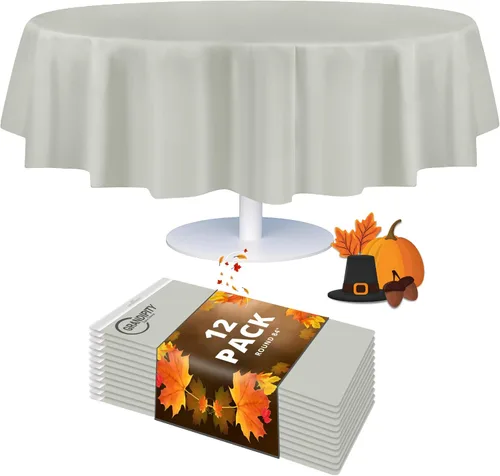 Vista 34 de Mantel de plástico de alta calidad - 54 in. x 108 pulgadas. Grandipity - Mantel rectangular (6 y 12 unidades), Agua (Aqua)