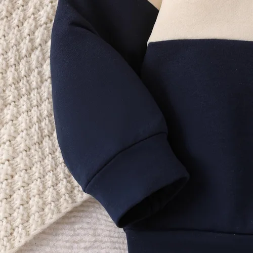 Vista 57 de Ropa de otoño e invierno para bebé, trajes de niño pequeño, sudadera de manga larga, sudadera de retazos y pantalones, 2 piezas, 12 meses a 5 años