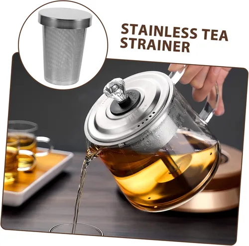 Vista 4 de Angoily 1 Unidades Tetera Colador de Té Colador de Malla Fina Colador Reutilizable Filtro de Té Filtro de Té Infusor de Té Colador de Té Infusor