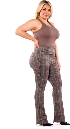 Vista 7 de ShoSho Pantalones ajustados de talla grande para mujer, pantalones ajustados de meter