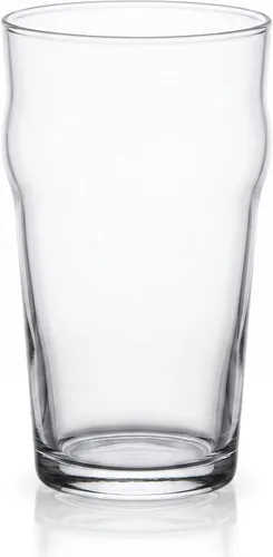 Vista 5 de Necessia Vasos de cerveza de 20 onzas totalmente templados, juego de 2 Pub clásico inglés y vidrio de pinta nónica
