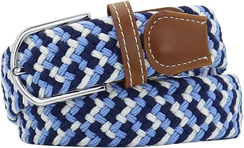 Vista 10 de Mixed Color Woven Stretch Braided Belts for Men and Women Fashion Elastic Belts