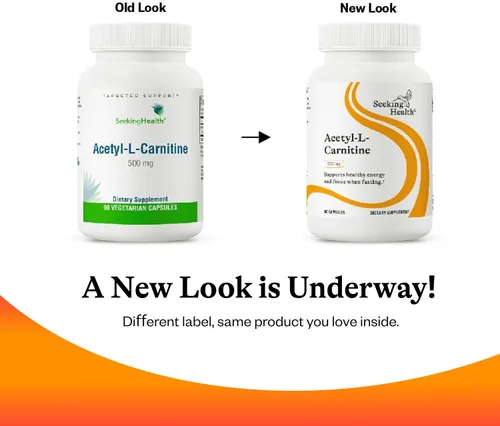 Vista 6 de Seeking Health Acetyl-L-Carnitine - Suplemento de acetil-L-carnitina - Apoya la energía, el metabolismo de las grasas saludables y la salud