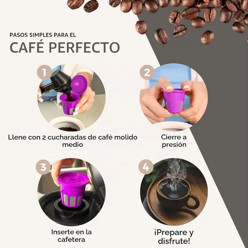 Vista 5 de Perfect Pod Café Flow - Cápsulas de filtro de café reutilizables K-Cup