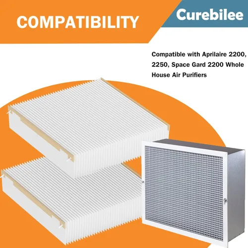 Vista 4 de Filtro de repuesto 201 MERV 13 compatible con Aprilaire 2200, 2250, Space Gard 2200 Purificadores de aire para toda la casa y Lennox PMAC-20C