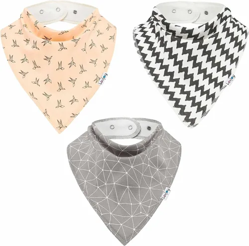 Vista 18 de Lovjoy Baberos tipo bandana grandes – Baberos para necesidades especiales – Para niños mayores, jóvenes y adultos – Práctico, absorbente y elegante