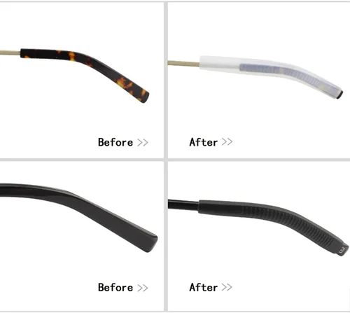 Vista 5 de KECHIO Puntas de extremo de gafas Gafas de silicona Gafas de ojo puntas de templo Gafas elásticas antideslizantes