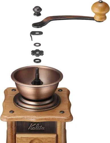 Vista 6 de Kalita Copper Plate Mill Hand Coffee Grinder AC-1 by Kalita (Carita)